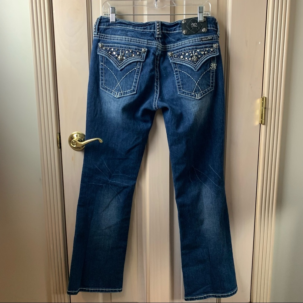 Miss Me Bootcut studded Flap pocket Jeans X0111